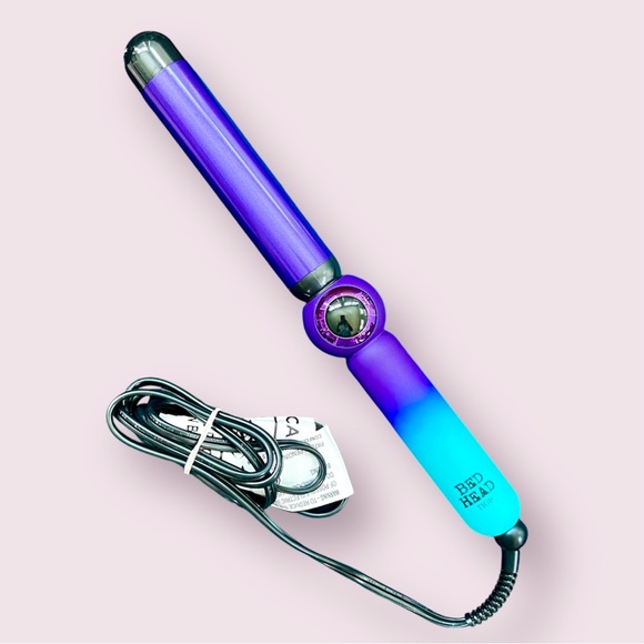 TIGI Bed Head 1.25” Digital Curling Wand Rough Volume Purple Barrel Like New - Picture 4 of 8